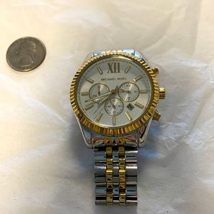 Michael Kors Lexington Oversized Watch/two tone- worn by daughter